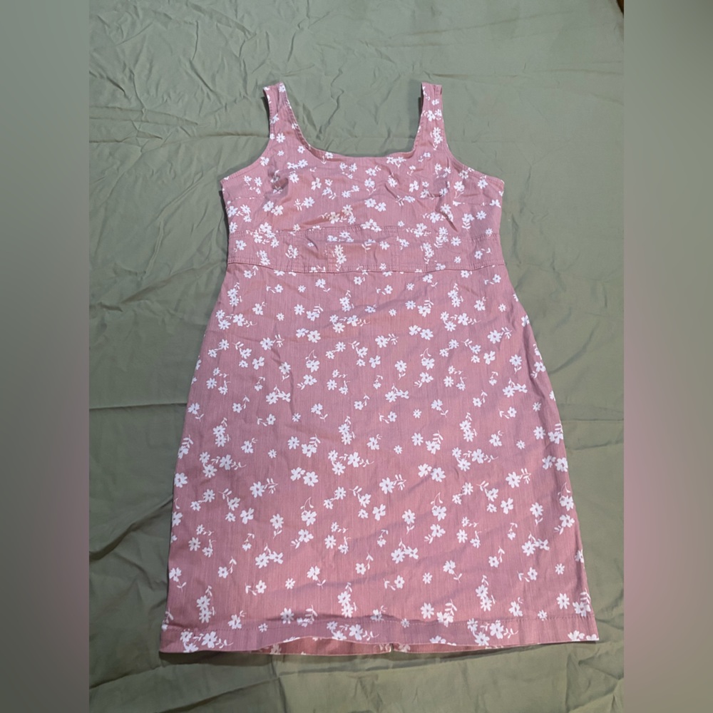 Floral overall dress, never worn.